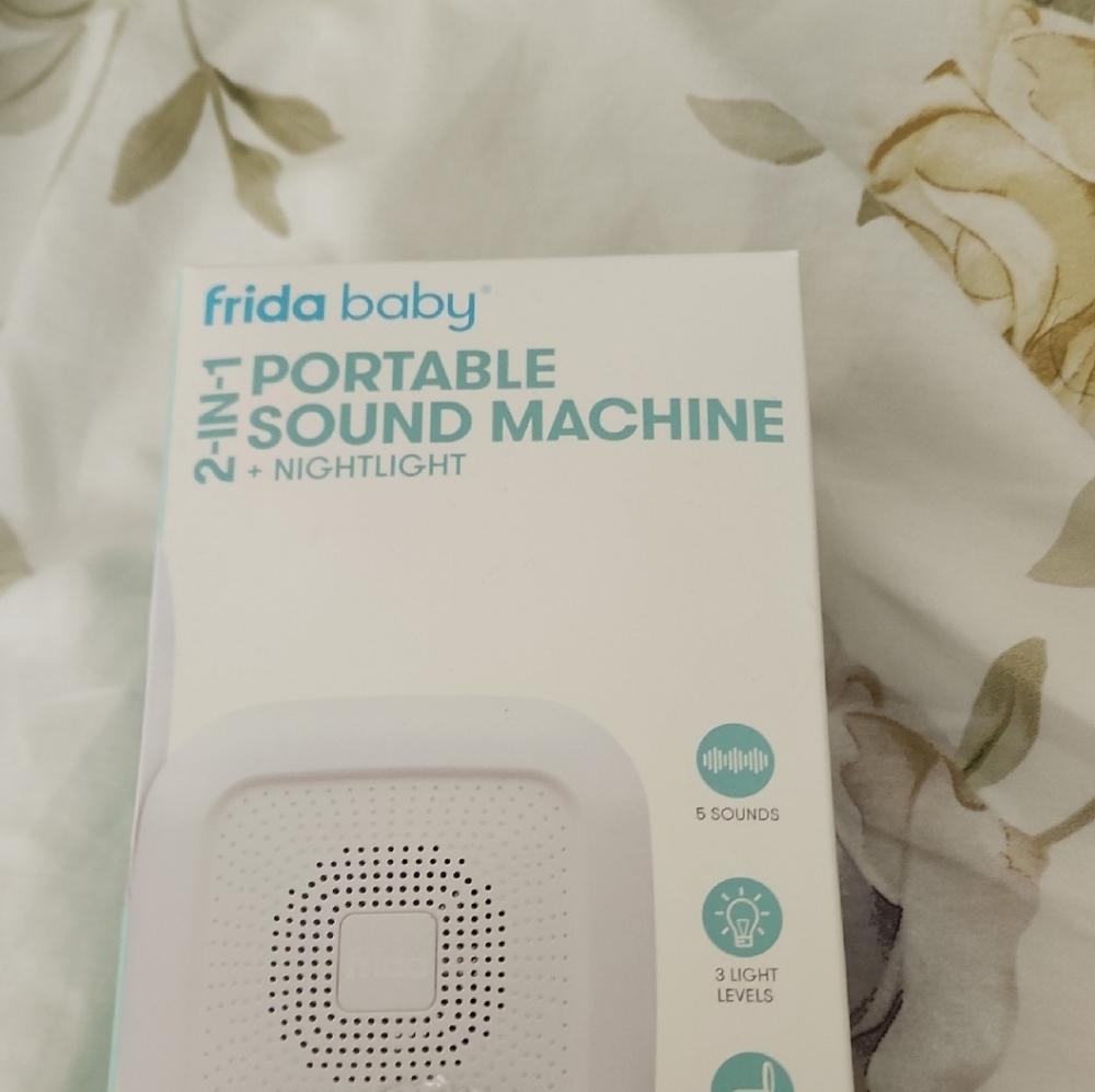 Frida Baby White 2-in-1 Portable Sound Machine